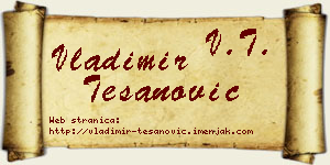 Vladimir Tešanović vizit kartica